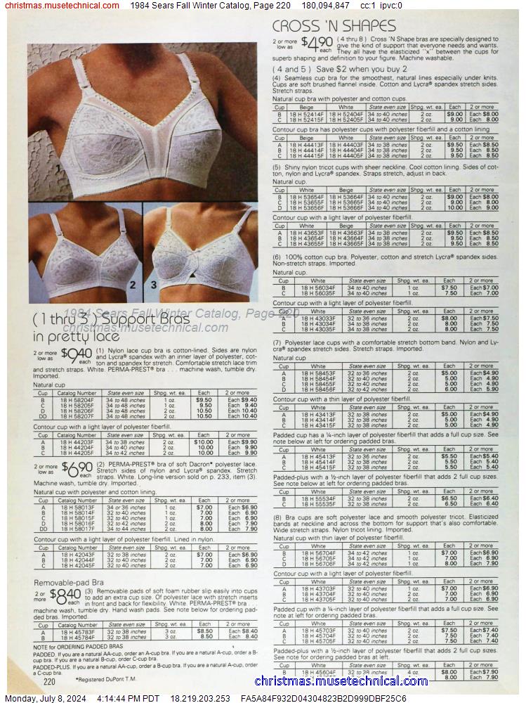 1984 Sears Fall Winter Catalog, Page 220