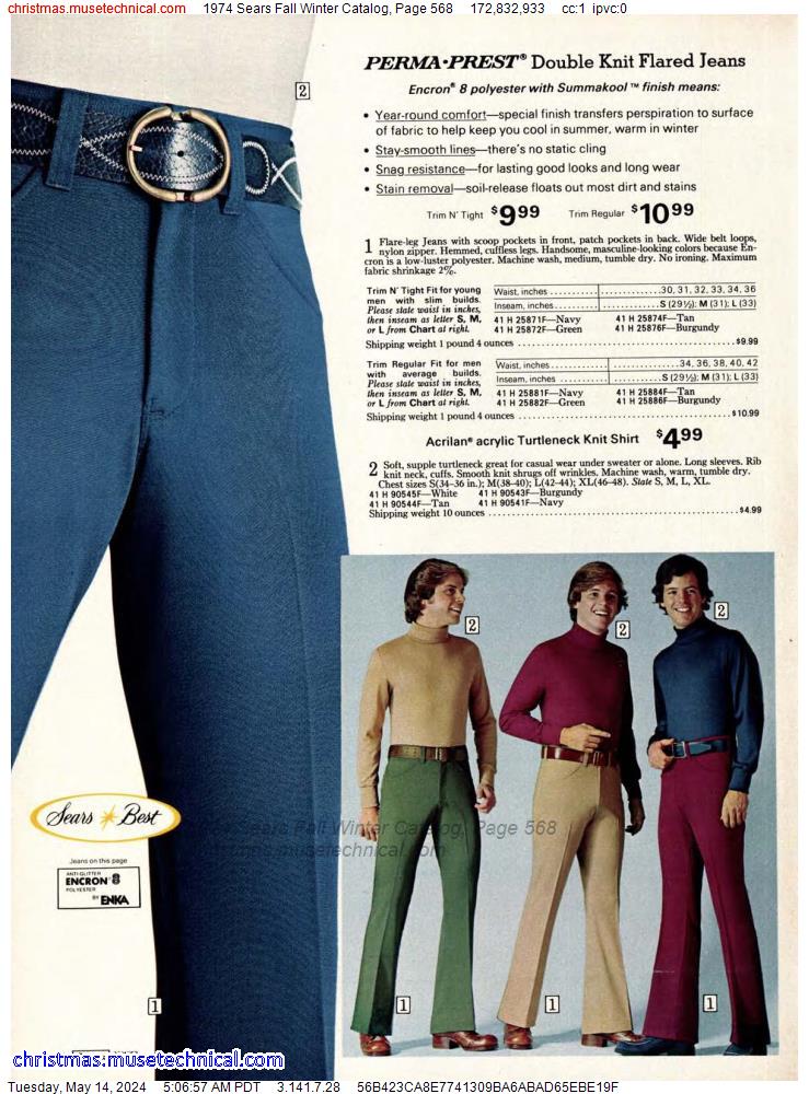 1974 Sears Fall Winter Catalog, Page 568