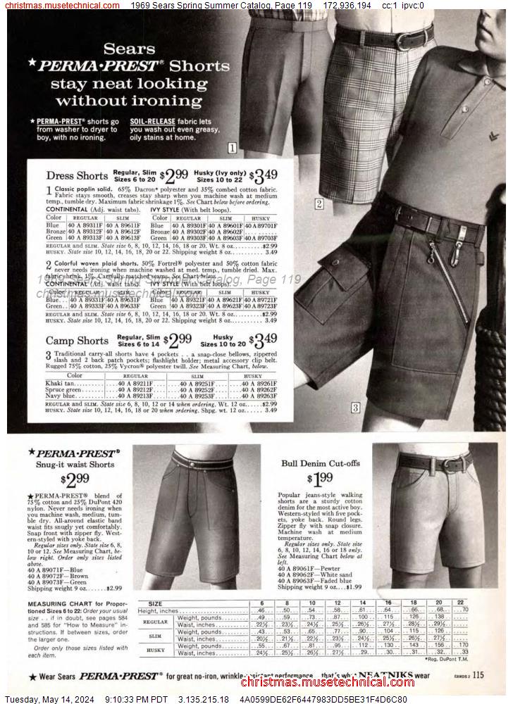 1969 Sears Spring Summer Catalog, Page 119