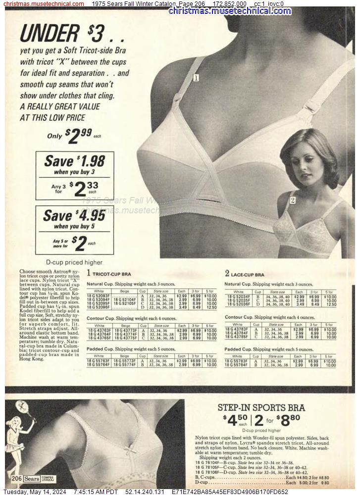 1975 Sears Fall Winter Catalog, Page 206