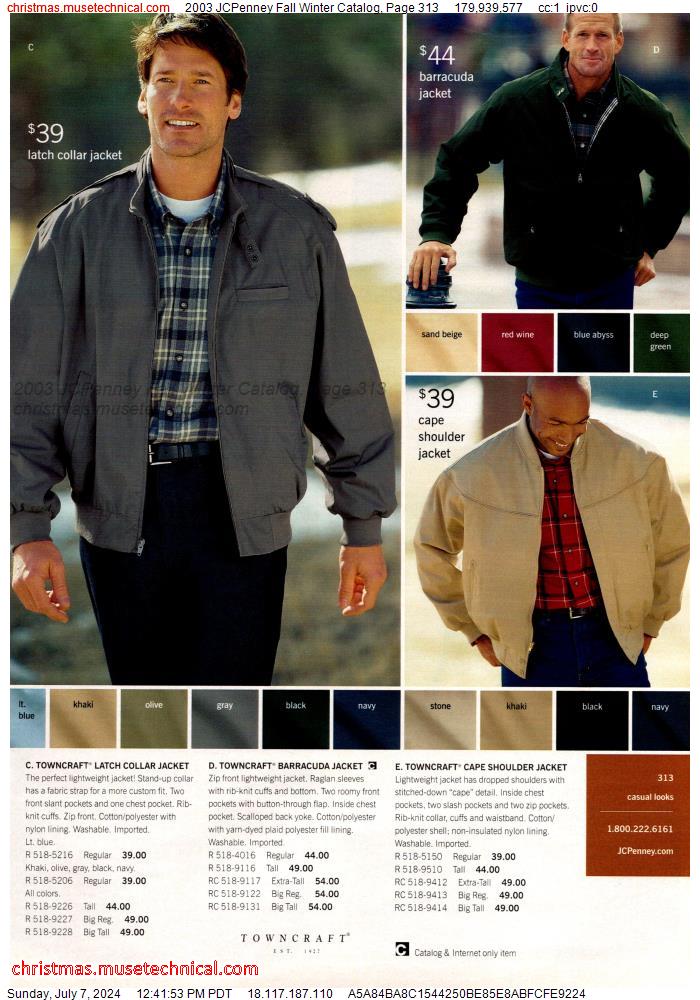 2003 JCPenney Fall Winter Catalog, Page 313