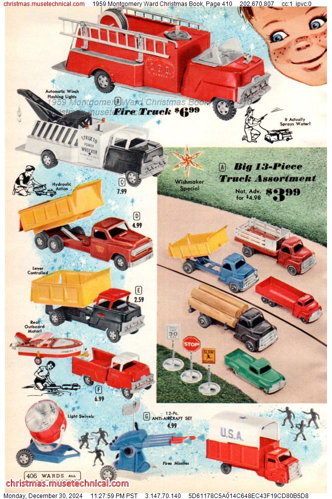 1959 Montgomery Ward Christmas Book, Page 410