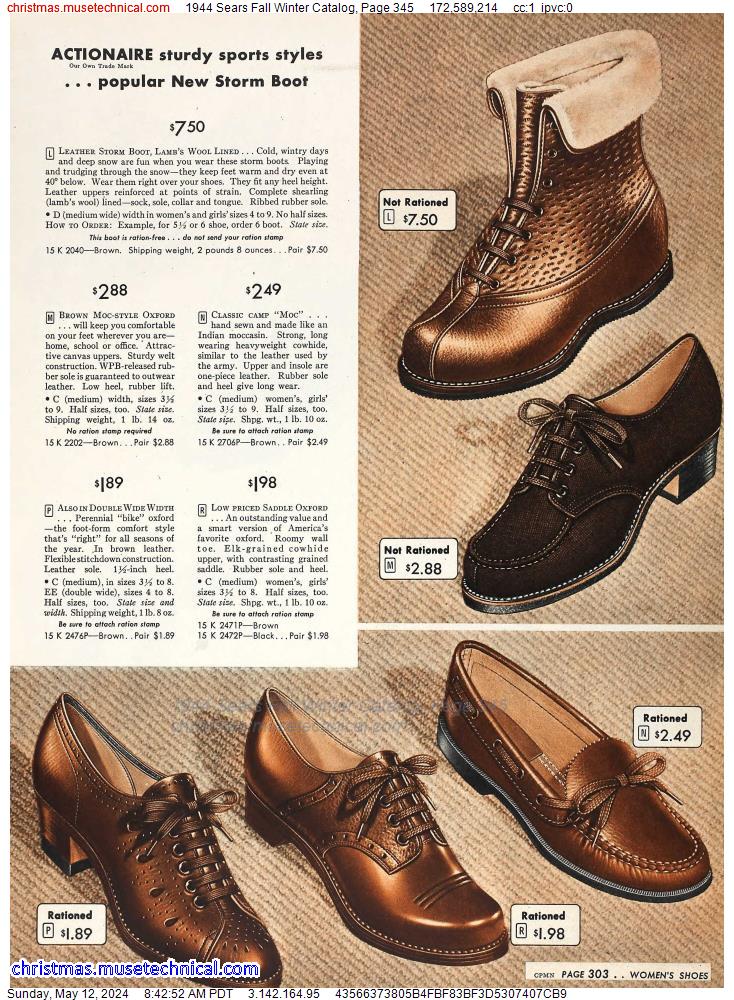 1944 Sears Fall Winter Catalog, Page 345