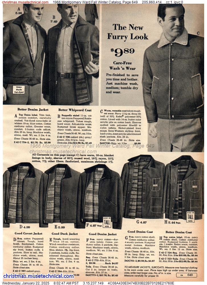 1966 Montgomery Ward Fall Winter Catalog, Page 649