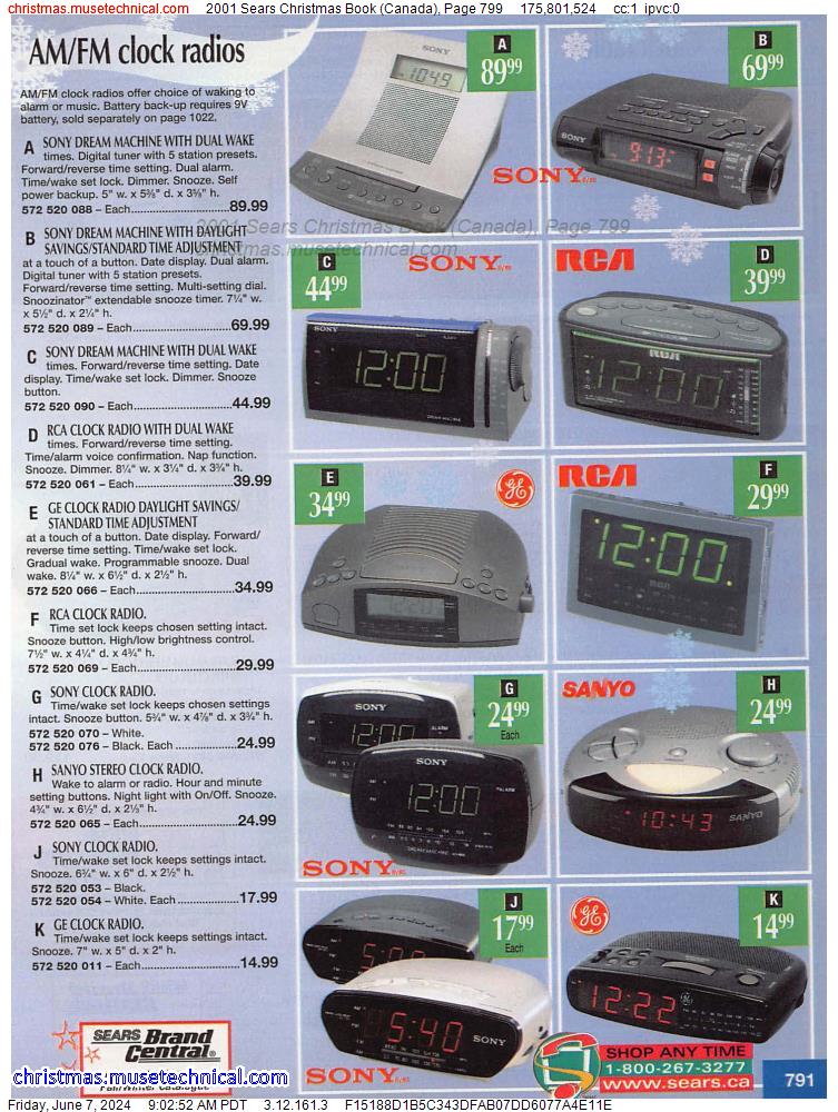 2001 Sears Christmas Book (Canada), Page 799