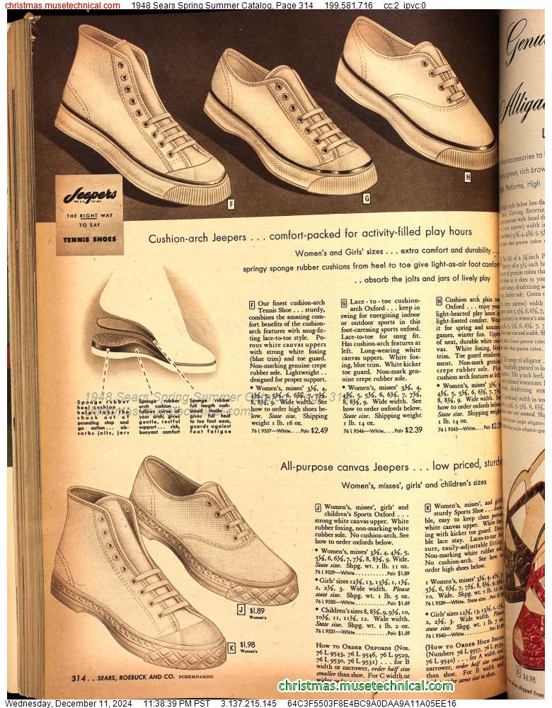 1948 Sears Spring Summer Catalog, Page 314