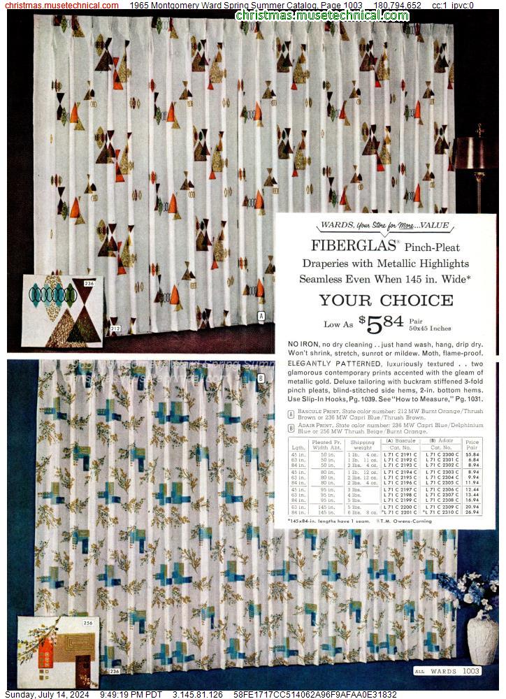 1965 Montgomery Ward Spring Summer Catalog, Page 1003
