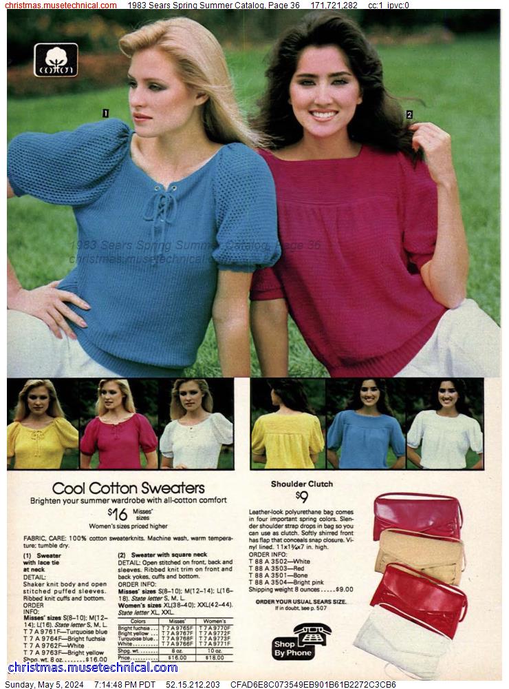 1983 Sears Spring Summer Catalog, Page 36