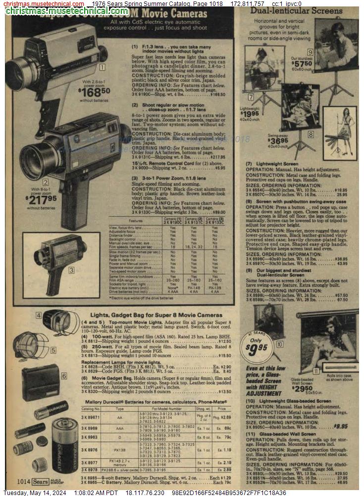 1976 Sears Spring Summer Catalog, Page 1018