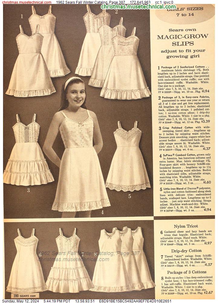 1962 Sears Fall Winter Catalog, Page 387