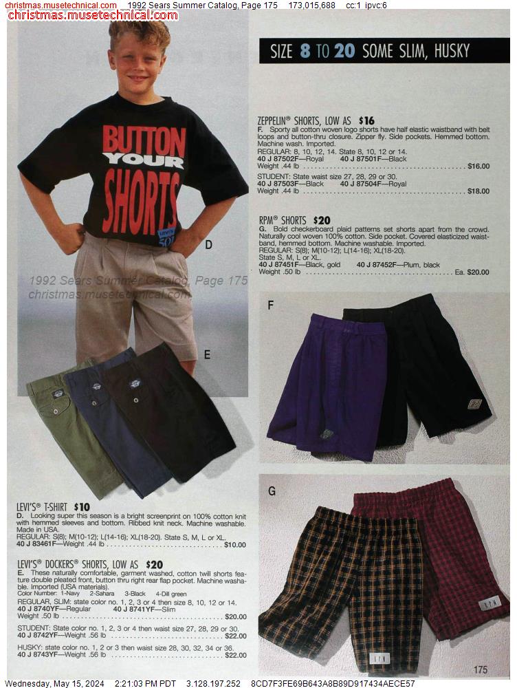 1992 Sears Summer Catalog, Page 175