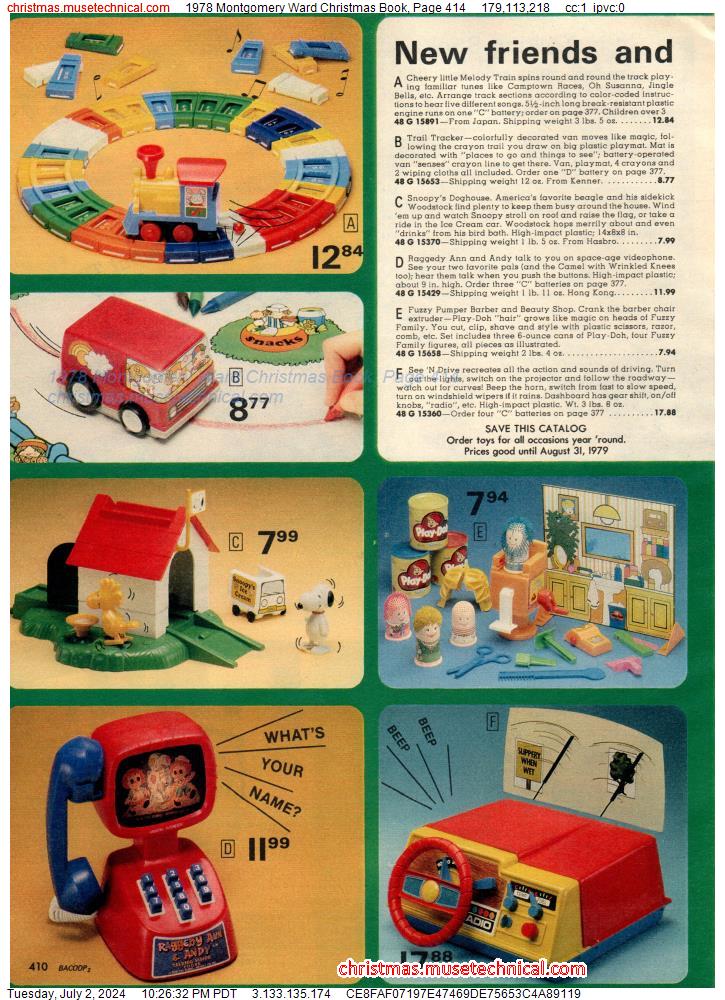 1978 Montgomery Ward Christmas Book, Page 414