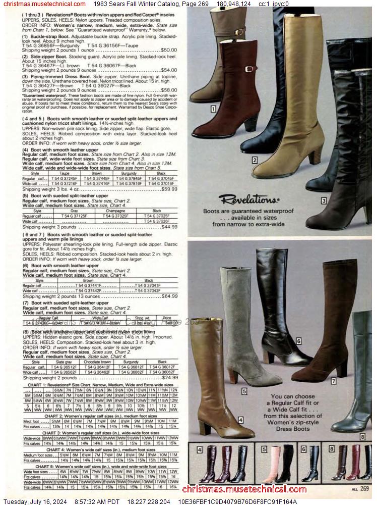 1983 Sears Fall Winter Catalog, Page 269