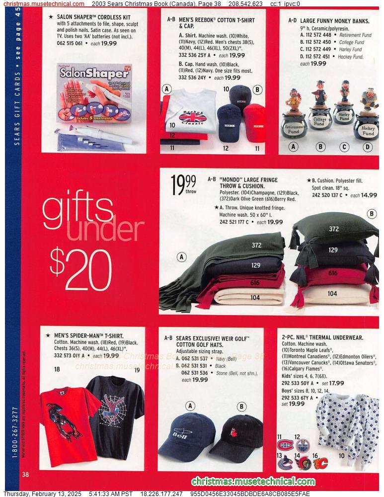 2003 Sears Christmas Book (Canada), Page 38