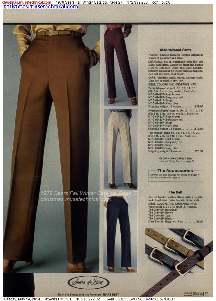 1979 Sears Fall Winter Catalog, Page 27