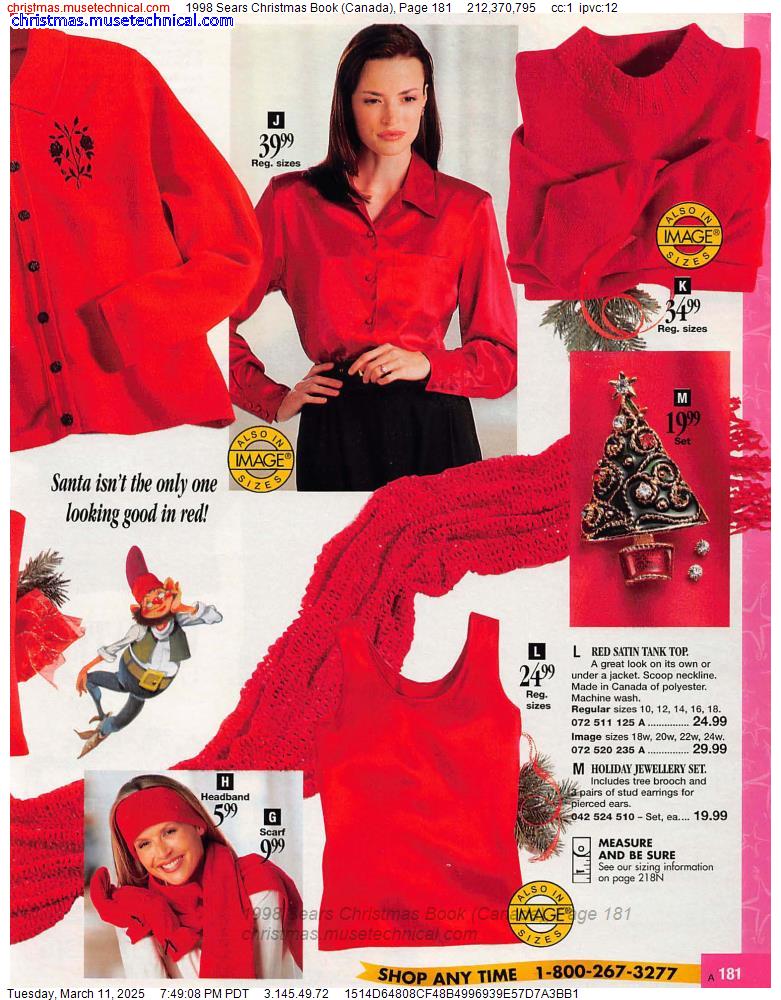 1998 Sears Christmas Book (Canada), Page 181