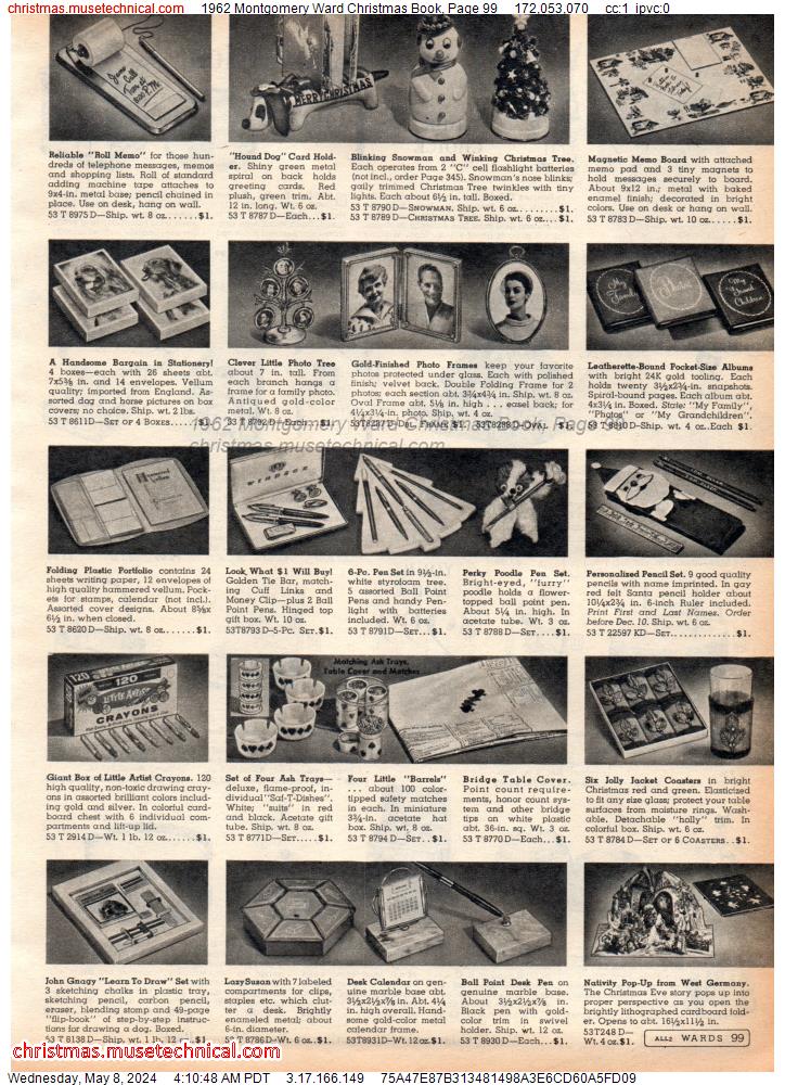 1962 Montgomery Ward Christmas Book, Page 99