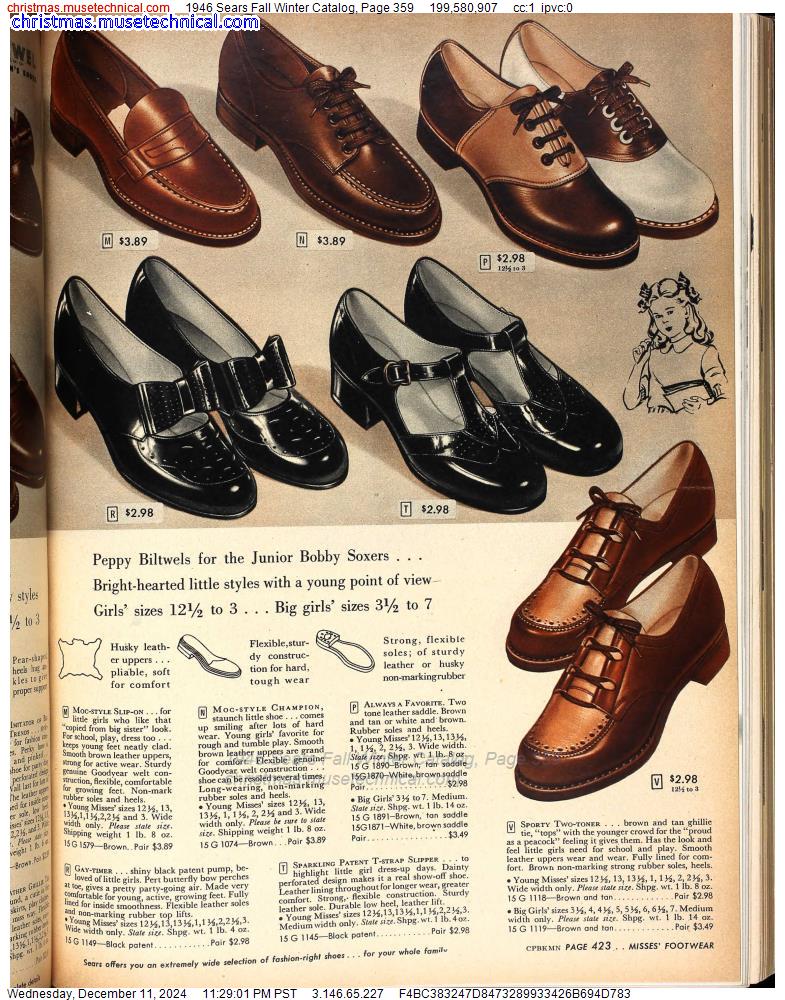 1946 Sears Fall Winter Catalog, Page 359