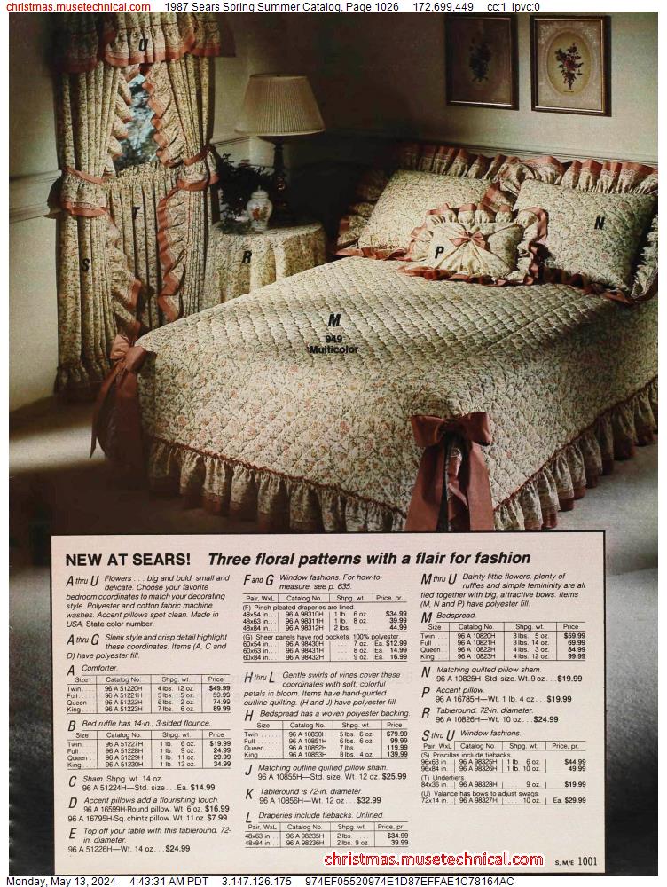 1987 Sears Spring Summer Catalog, Page 1026