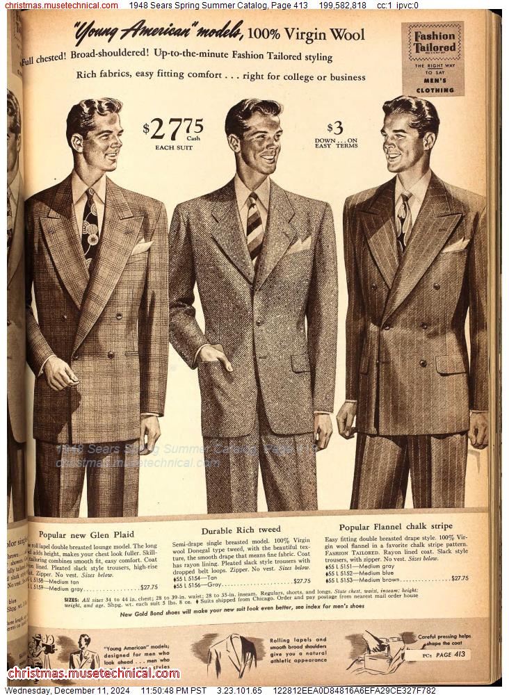 1948 Sears Spring Summer Catalog, Page 413