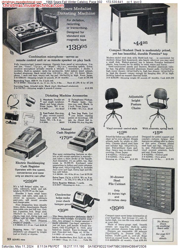 1966 Sears Fall Winter Catalog, Page 902