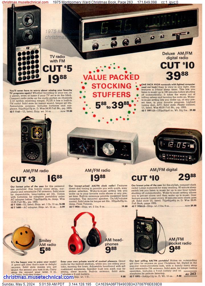 1975 Montgomery Ward Christmas Book, Page 263