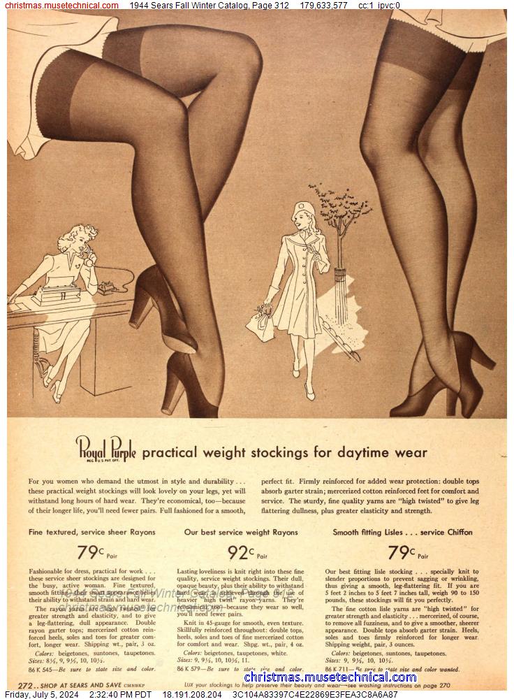 1944 Sears Fall Winter Catalog, Page 312