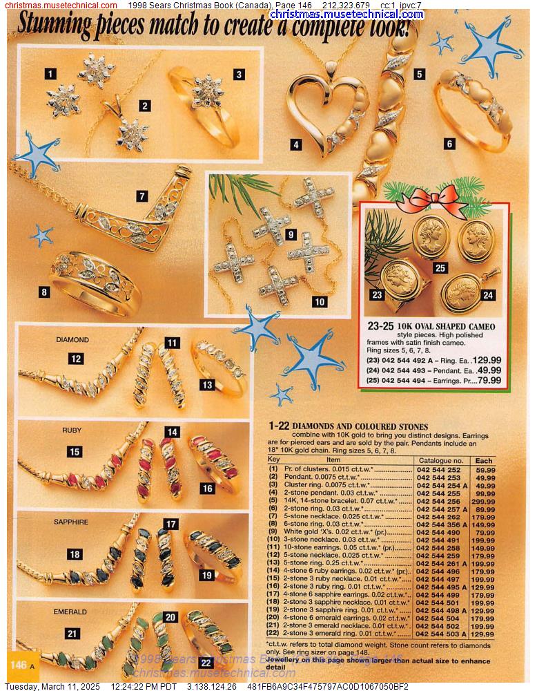 1998 Sears Christmas Book (Canada), Page 146