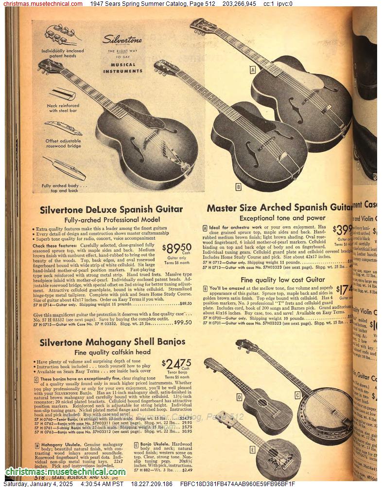 1947 Sears Spring Summer Catalog, Page 512