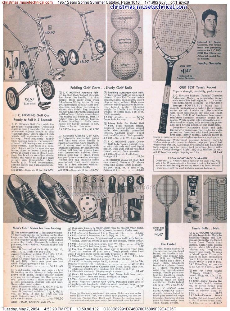 1957 Sears Spring Summer Catalog, Page 1016
