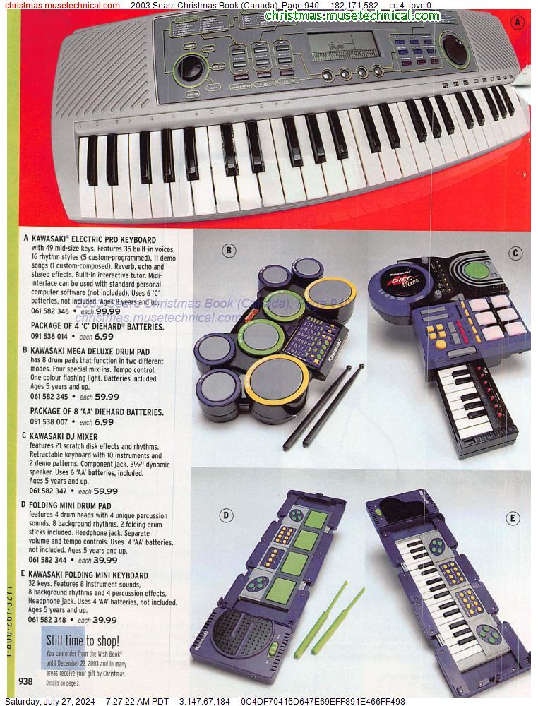 2003 Sears Christmas Book (Canada), Page 940