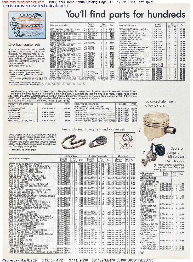 1989 Sears Home Annual Catalog, Page 917