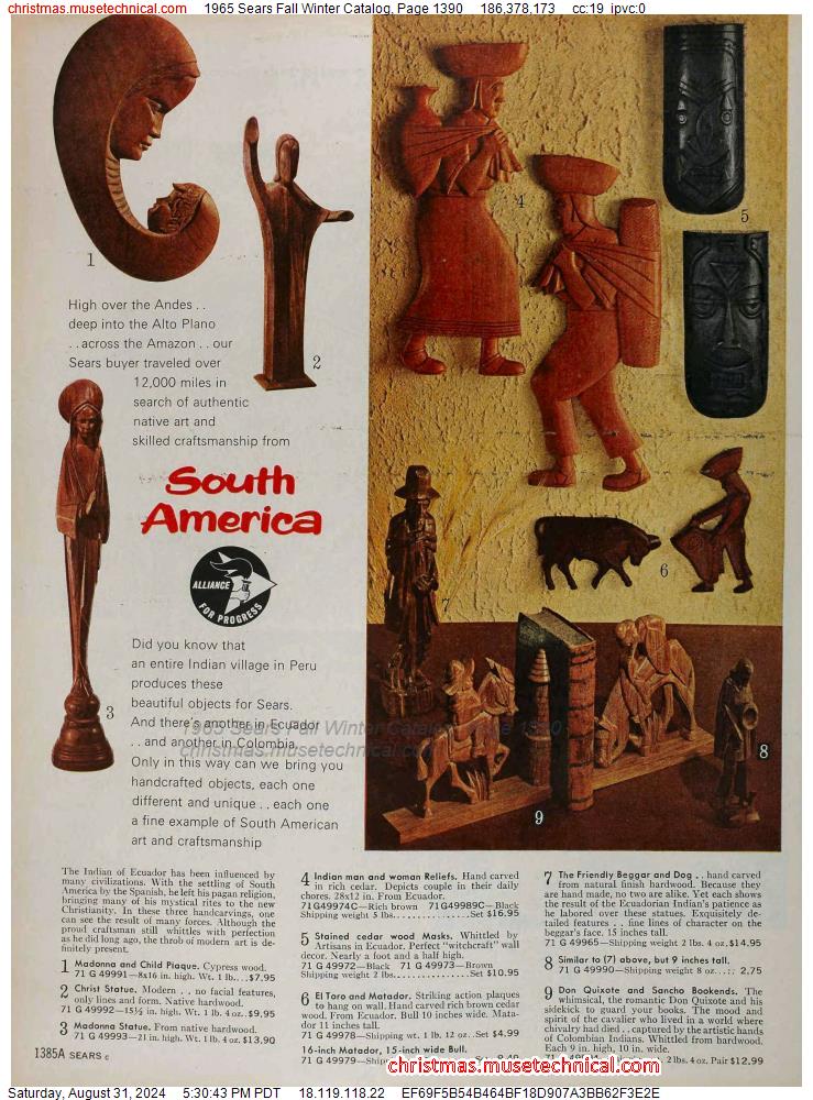 1965 Sears Fall Winter Catalog, Page 1390