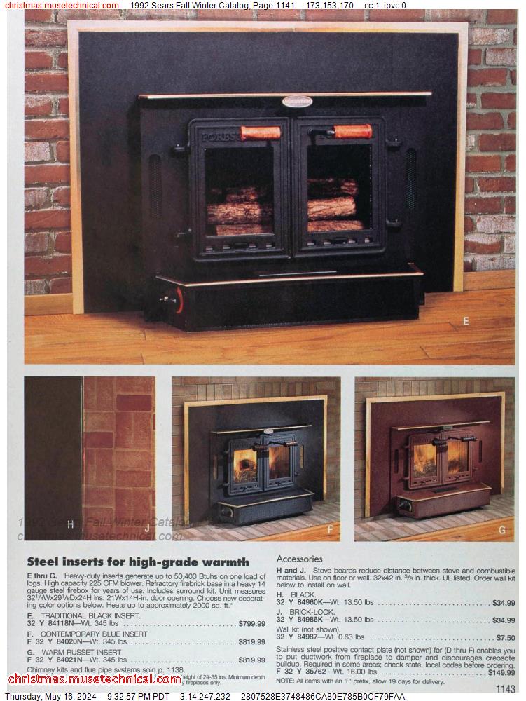 1992 Sears Fall Winter Catalog, Page 1141