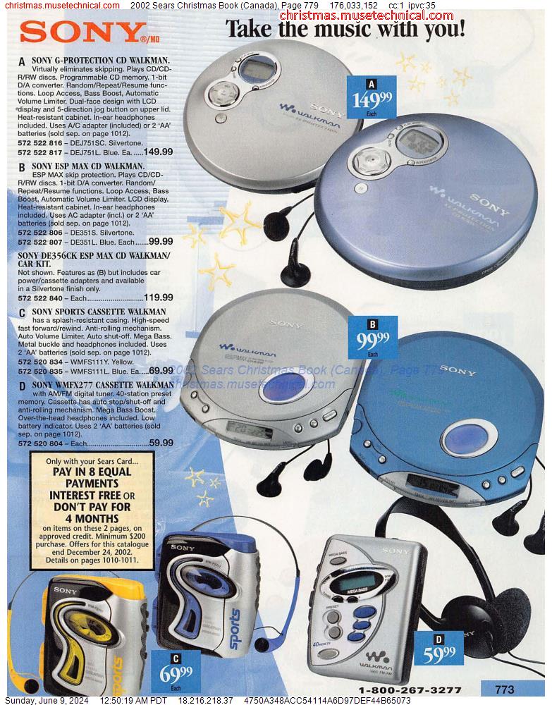 2002 Sears Christmas Book (Canada), Page 779