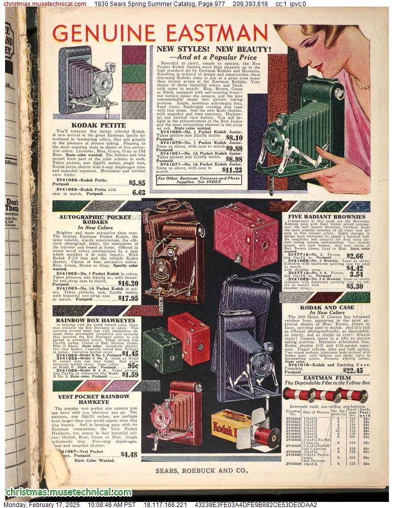 1930 Sears Spring Summer Catalog, Page 977