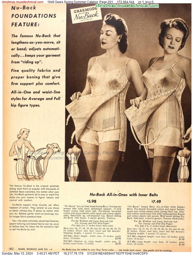 1946 Sears Spring Summer Catalog, Page 201