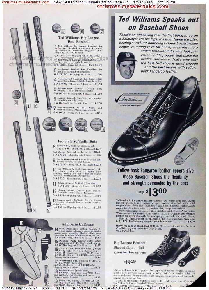 1967 Sears Spring Summer Catalog, Page 721