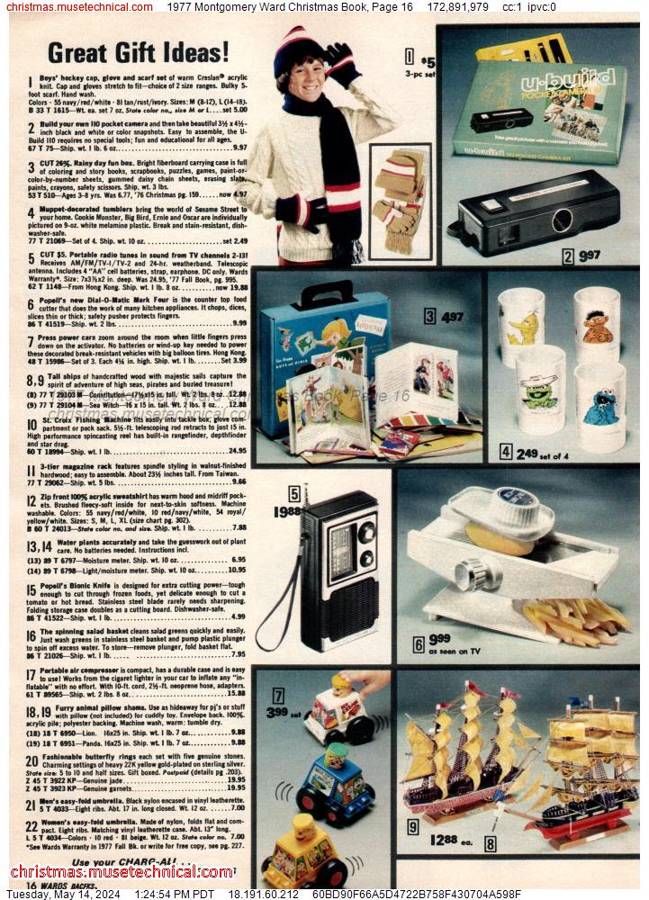 1977 Montgomery Ward Christmas Book, Page 16