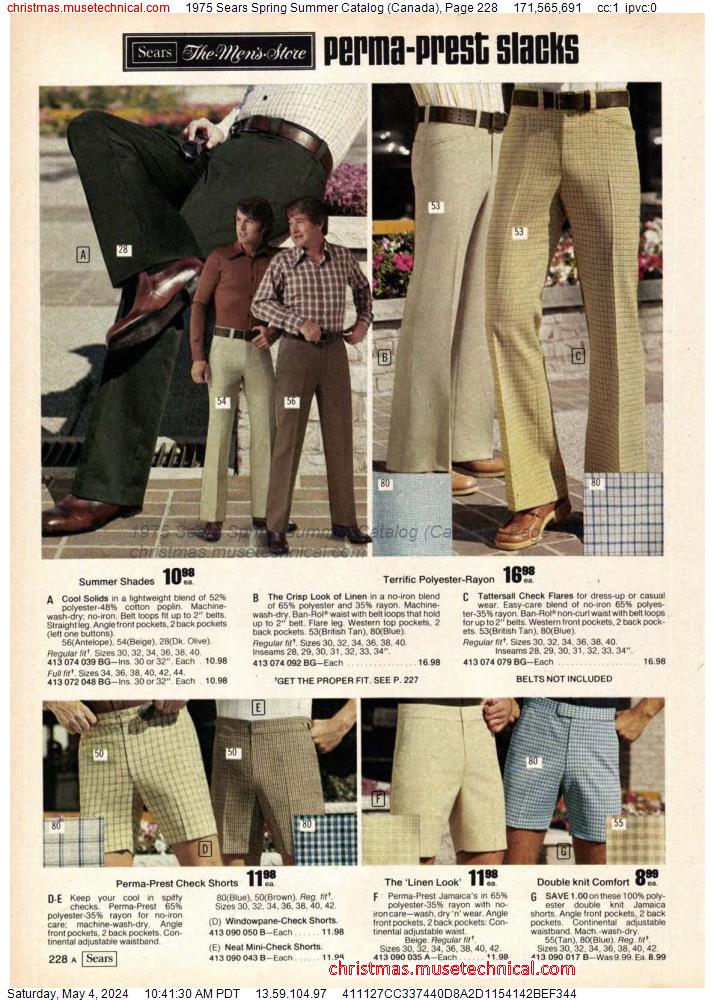 1975 Sears Spring Summer Catalog (Canada), Page 228
