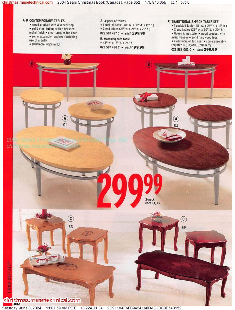 2004 Sears Christmas Book (Canada), Page 652