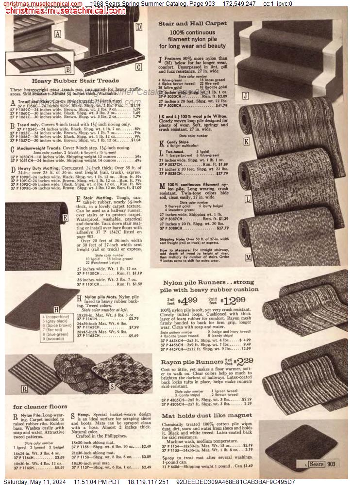 1968 Sears Spring Summer Catalog, Page 903