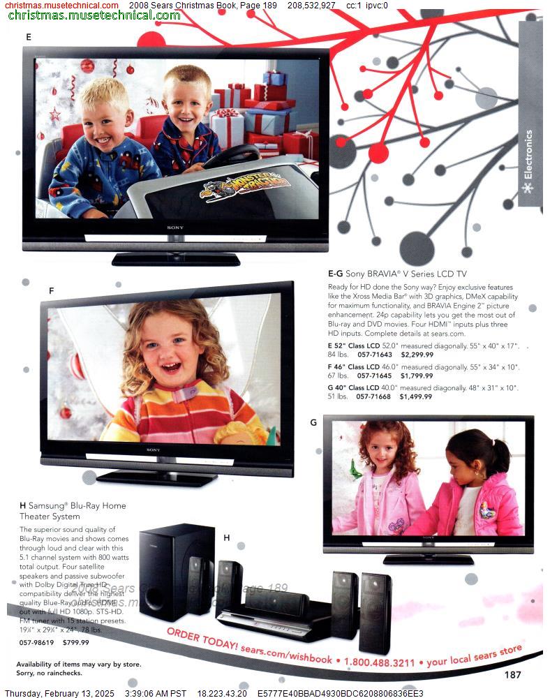 2008 Sears Christmas Book, Page 189