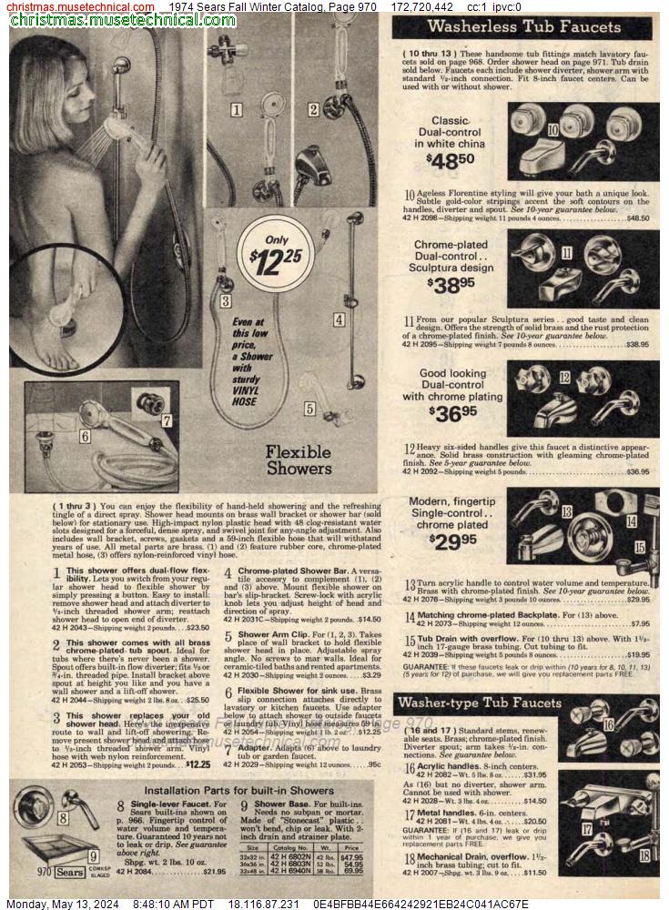 1974 Sears Fall Winter Catalog, Page 970