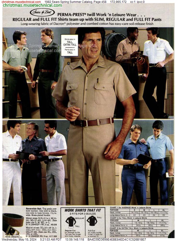 1982 Sears Spring Summer Catalog, Page 458