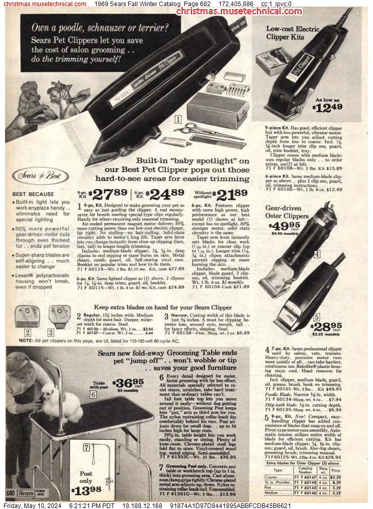 1969 Sears Fall Winter Catalog, Page 682