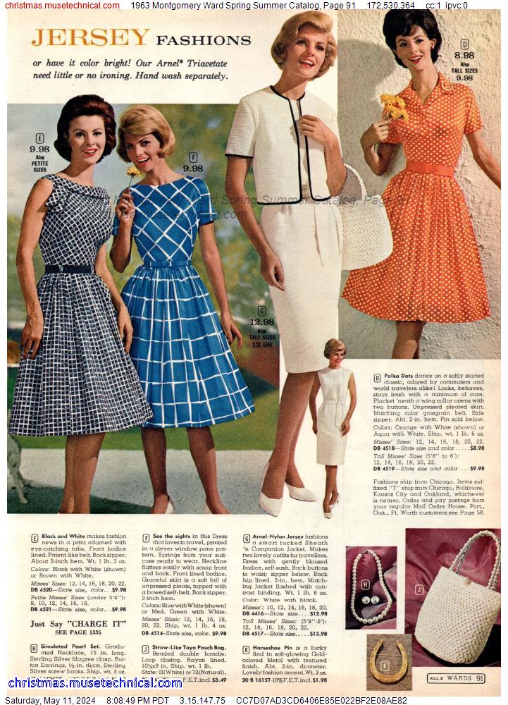 1963 Montgomery Ward Spring Summer Catalog, Page 91