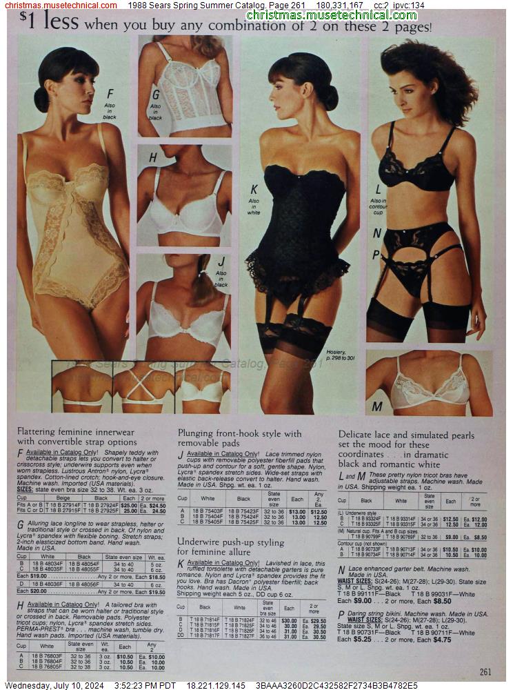 1988 Sears Spring Summer Catalog, Page 261