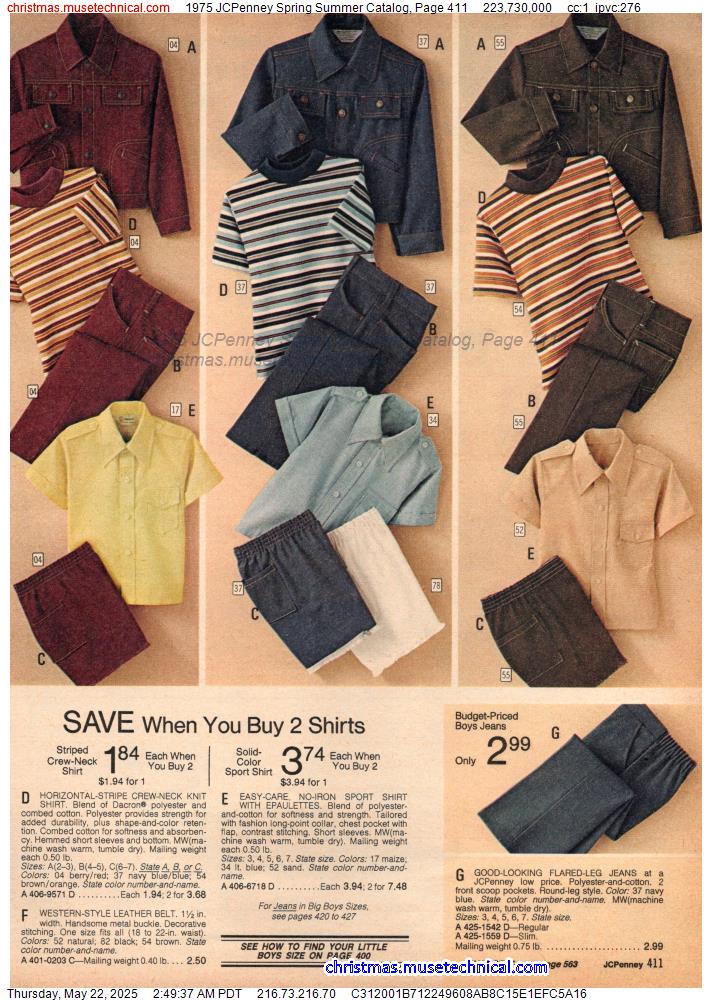 1975 JCPenney Spring Summer Catalog, Page 411
