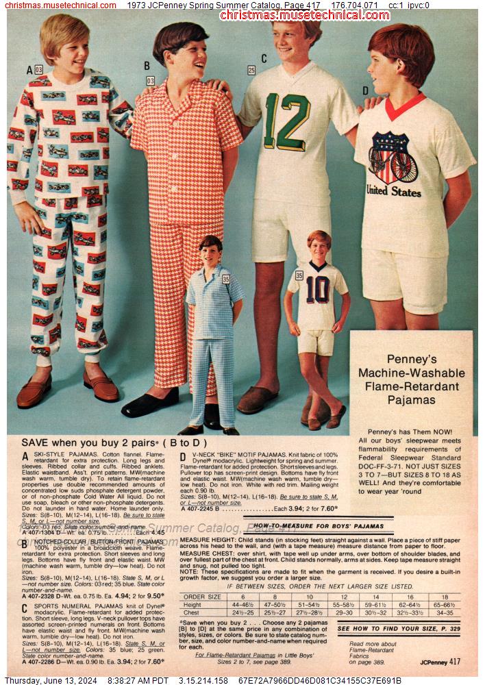 1973 JCPenney Spring Summer Catalog, Page 417